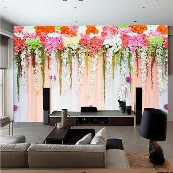 beibehang 3d fotoğraf duvar kağıdı TV kanepe arka plan yatak odası bahçe düğün çiçek büyük duvar kağıdı duvar kağıtları ev dekor