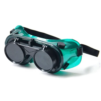 Taşınabilir kaynak gözlüğü Flip Up Güvenlik Kesme Taşlama Gözlük Gözler Koruma Lehimleme Lensler Lehimleme Dayanıklı Kaynak