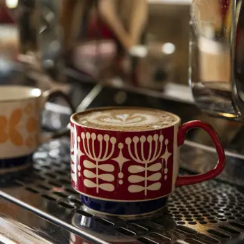 İskandinav Tarzı Kupa Vintage Süt Kahve Fincanı Kahvaltı Copos İçecek Su Ev Mutfak Sofra Seramik посуда tazas de café