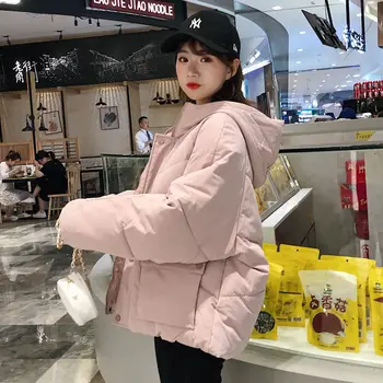 Pamuk 2019 yeni pamuklu giysiler kadın Kore versiyonu gevşek bf kalın kısa pamuklu yün öğrenciler kış ceket ekmek giyim