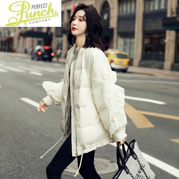 Ceket Kore Kış Tarzı 20 % Beyaz Ördek uzun kaban Kadın Moda Mont ve Ceketler kadın kıyafetleri Mujer Chaqueta WPY1677