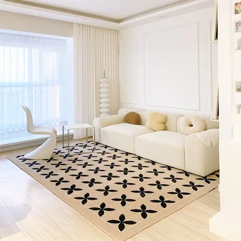 Modern Sadelik Oturma Odası Taklit Kaşmir Kilim 3D Baskılı Yatak Odası kaymaz Halı Ev Kanepe Yatak Odası Başucu Ayak Mat