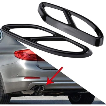 2 Adet Paslanmaz Çelik Kuyruk Boğaz Egzoz Borusu Susturucu İpucu Kapak Trim için Mercedes Benz W206 C Sınıfı B Sınıfı 2021