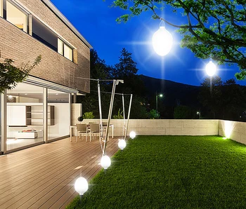 Yeni tasarım LED güneş ışık topu ışık açık LED çim ampul ışık açık su geçirmez güneş topu bahçe ışık