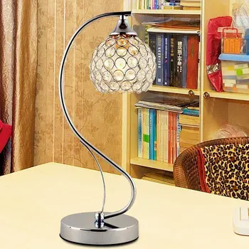 ayarlanabilir ışık özel masa lambası Kristal dekoratif masa lambası sıcak yatak odası oturma odası modern basit moda SJ51