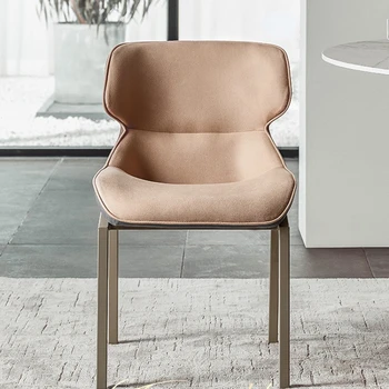 Lüks İskandinav kafe sandalyesi Eğlence Bar Arkalığı ile Modern Oturma Odası Sandalye Manikür Moda Cadeira Mobilya Yatak Odası