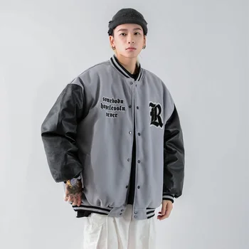 Deri Ceketler Adam Eğilim erkek Ceket Bombacı Erkek Fleeced Giyim Ücretsiz Kargo Mont