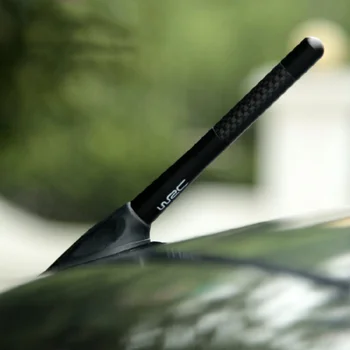 12cm Karbon Fiber Kısa Radyo Anteni Dodge Journey için Juvc Şarj Durango Cbliber Sxt Dart Araba Styling