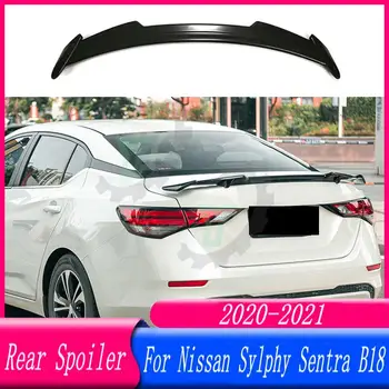 20 21 Yüksek Kaliteli ABS Plastik Araba Arka Bagaj Spoiler Arka Kanat Dudak Trim Nissan Sylphy Sentra B18 2020 2021