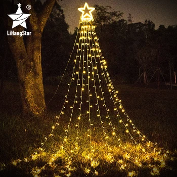 Noel dekorasyon açık yıldız ışıkları 335 LED dize ışıkları 8 aydınlatma modları için uygun tatil düğün parti yeni yıl