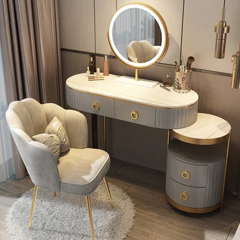 Iskandinav ışık lüks yatak odası Modern basit depolama dolabı entegre tuvalet masası kadın küçük ev tipi ev mobilyaları