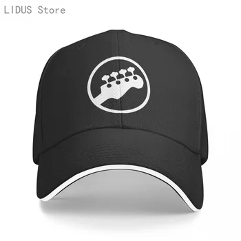 Bas Mesnetli Gitar Sembol beyzbol Şapkası Gitarist Oyuncu Müzisyenler Logo Müzik Kaya Komik Pop Erkekler Snapback Şapka