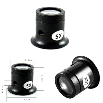 Kuyumcu İzle Büyüteç Aracı 10X / 5X Monoküler Büyüteç Büyüteç Lens göz büyüteci Lens tamir kiti Aracı