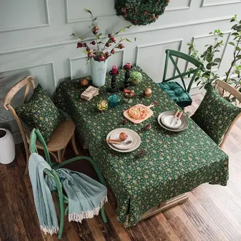 Pamuk Keten Noel Çan Baskı Bronzlaşmaya Masa Örtüsü Ev masa Örtüsü