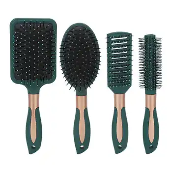 4 adet Hava Masaj Saç Fırçası Tarak Seti Her Türlü Uygun Don Lehçe Saç Fırçası Seti Kıvırcık Düzleştirin Saç Şekillendirici Tarak Aracı