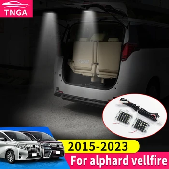 Toyota için Alphard Vellfire 30 Serisi 2015-2023 2022 2021 Yükseltilmiş Aksesuarları Bagaj Bagaj Kapağı Uyarı Işığı Kapı Okuma Lambası