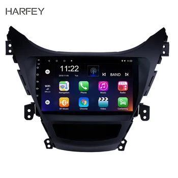 Harfey Android 10.0 9 inç 2011 2012 2013 Hyundai Elantra İle DVD Oynatıcı TV araba multimedya oynatıcı