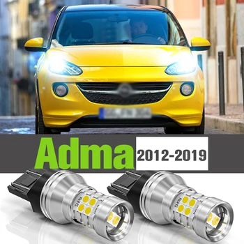 2x LED Gündüz Çalışan İşık DRL Aksesuarları Lamba Opel Adma 2012-2019 İçin 2013 2014 2015 2016 2017 2018