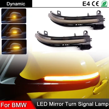 BMW için 1 2 3 4 Serisi F20 F21 F22 F30 F31 F34 F35 F32 F33 F36 XI / E84 LED Dinamik Dönüş Sinyali Yan Kanat Ayna Gösterge Lambası
